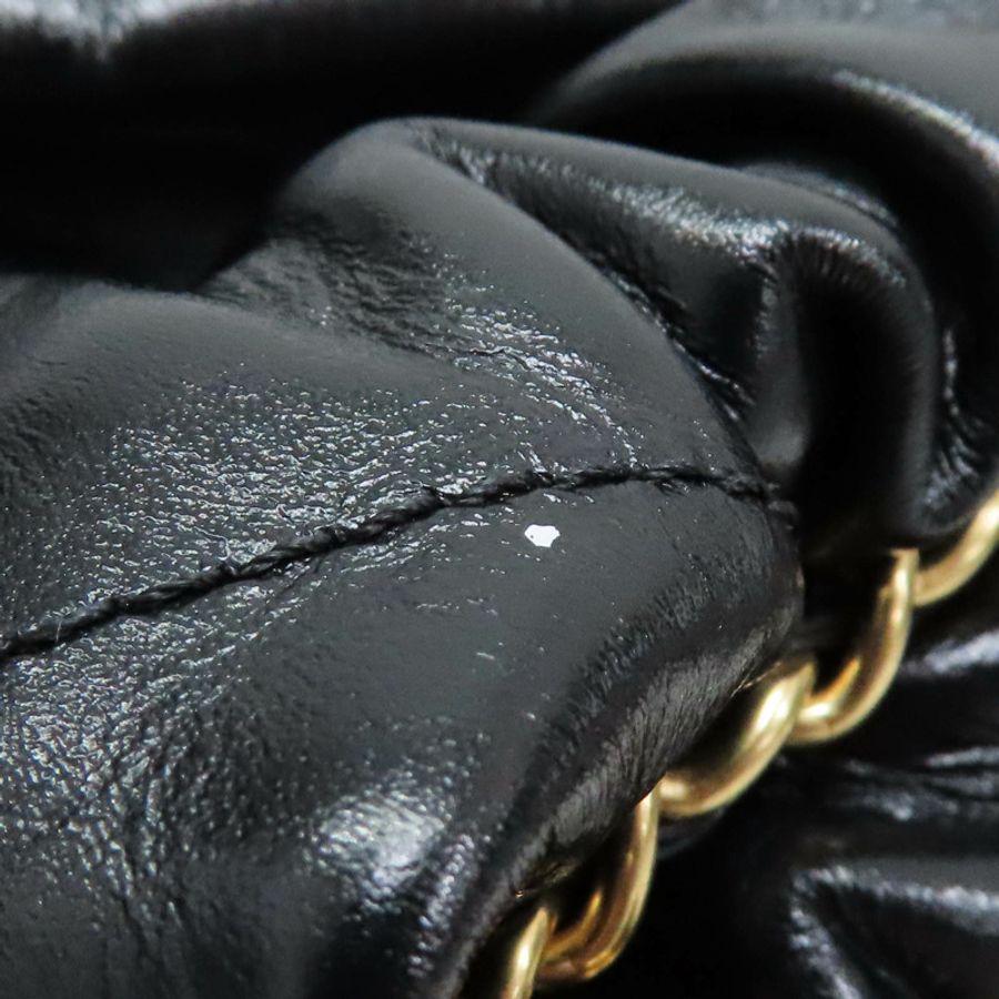 黑色 牛皮 Mini 鍊帶肩背包【CHANEL 香奈兒】 AS3980-16