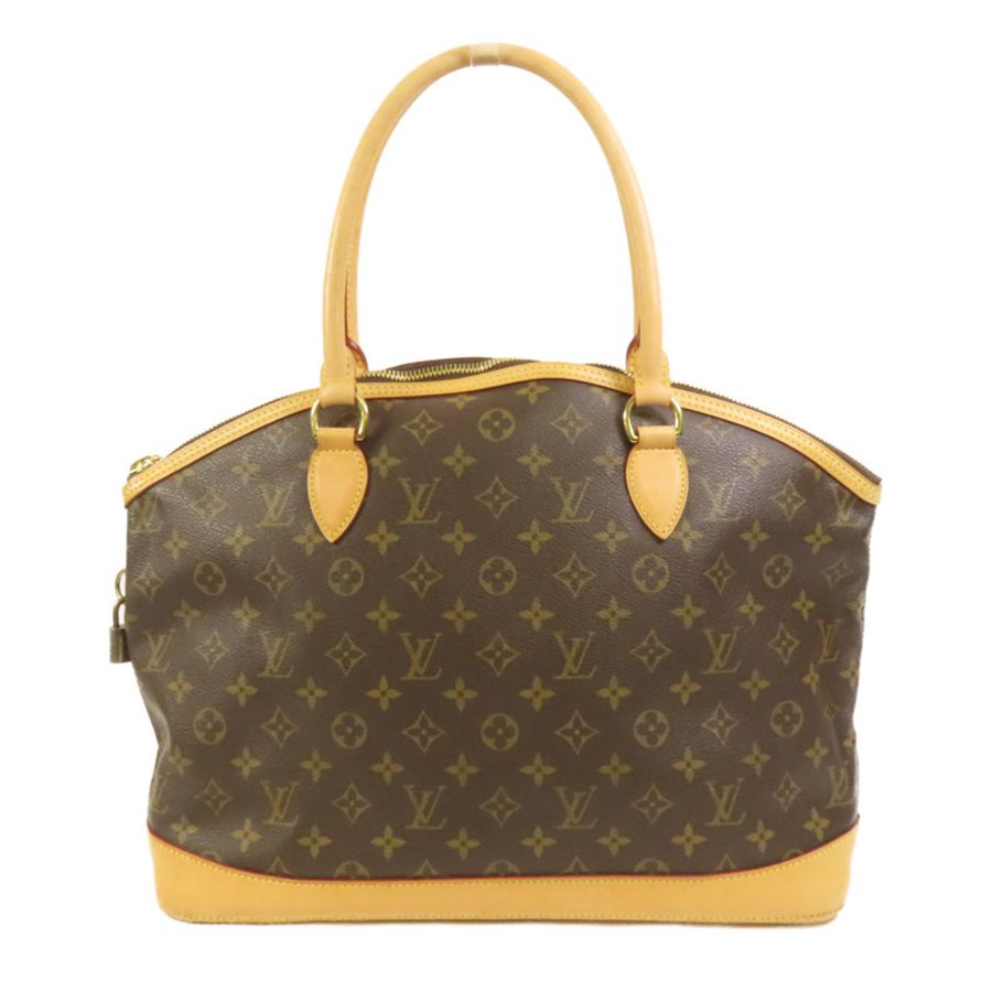 LOUIS VUITTON Monogram Lockit Horizontal Hand Bag金扣手挽袋-1