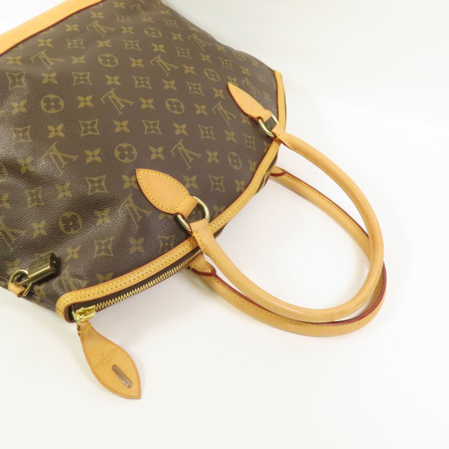 LOUIS VUITTON Monogram Lockit Horizontal Hand Bag金扣手挽袋-5