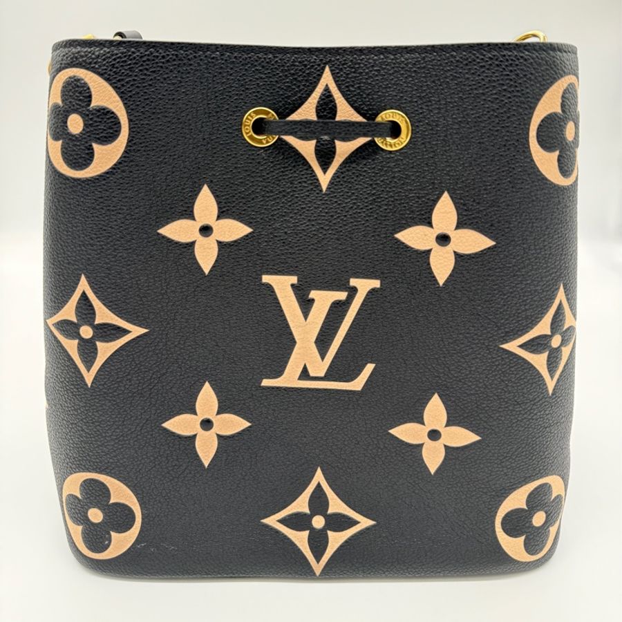 加贈MK斜背包 LOUIS VUITTON NéoNoé MM M45497 黑色 雙色壓紋水桶包-1