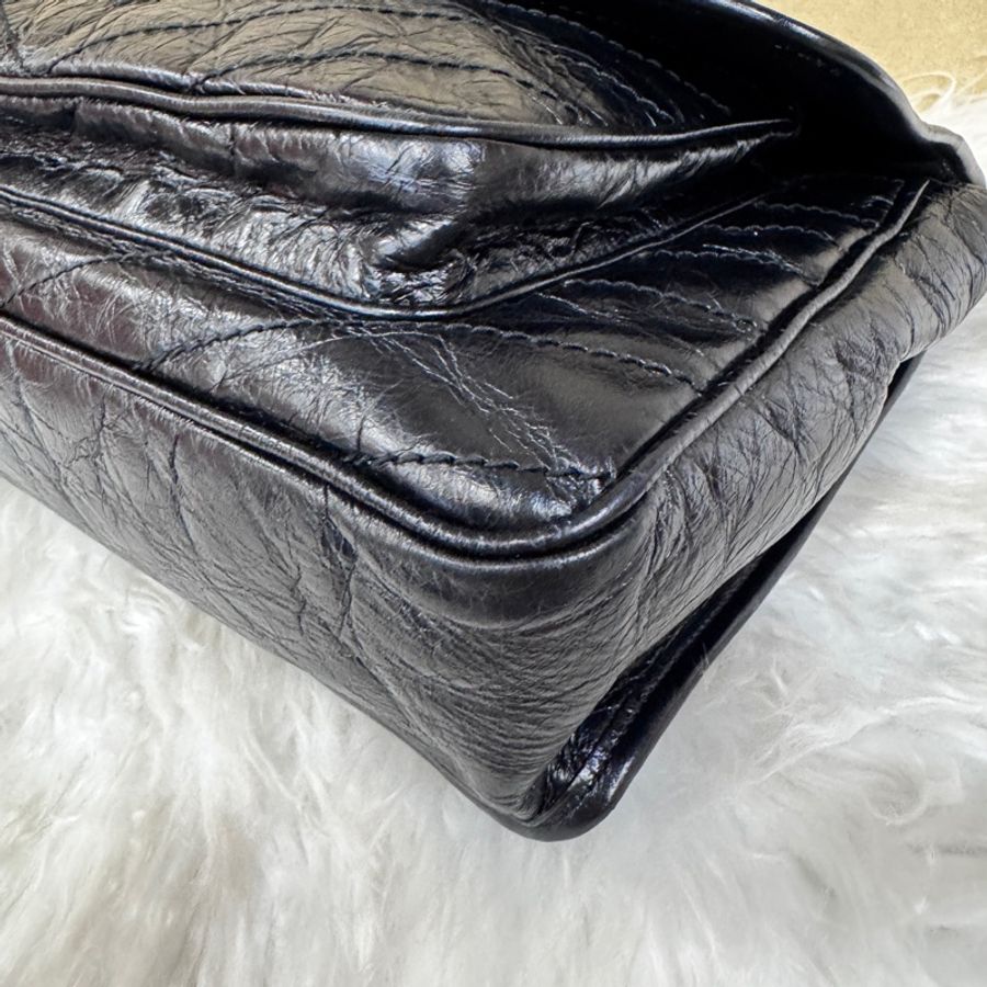 YSL Niki中號 黑復刻牛皮-6