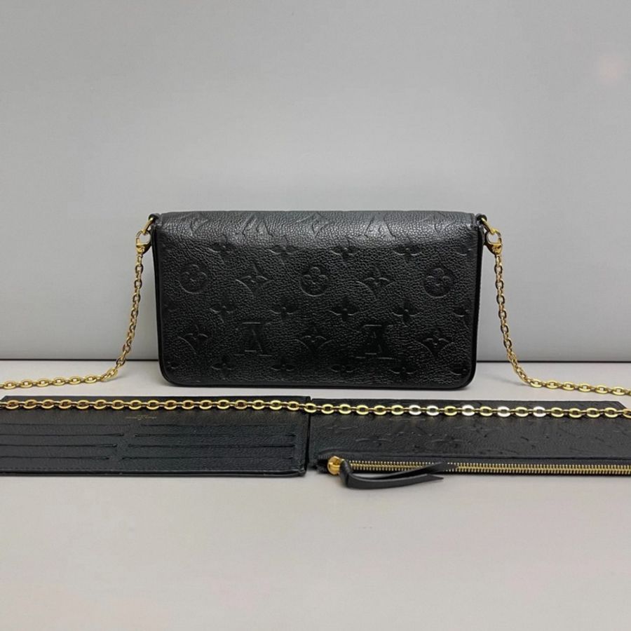 LV路易威登黑色全皮三合一 芯片款-1