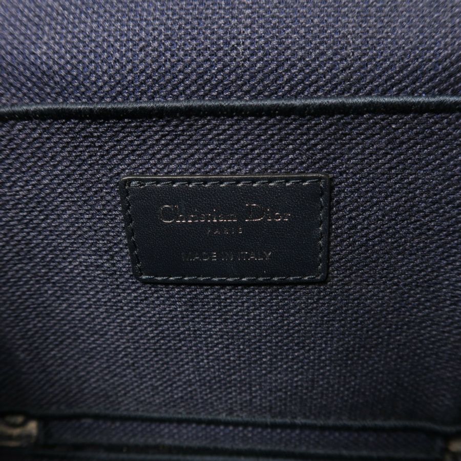 Dior 帆布Travel Vanity Case銀扣手挽袋-5