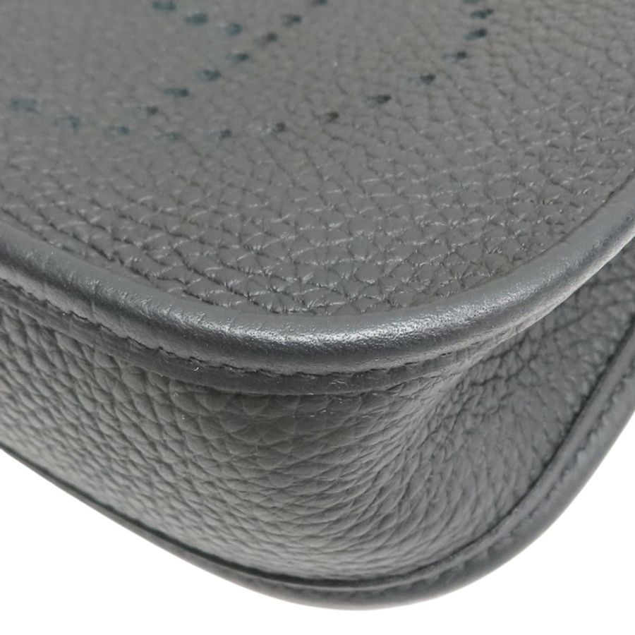 黑色 Taurillon牛皮 Mini Evelyne 肩背包 B刻 金扣【HERMES 愛馬仕】 H069426CC-9
