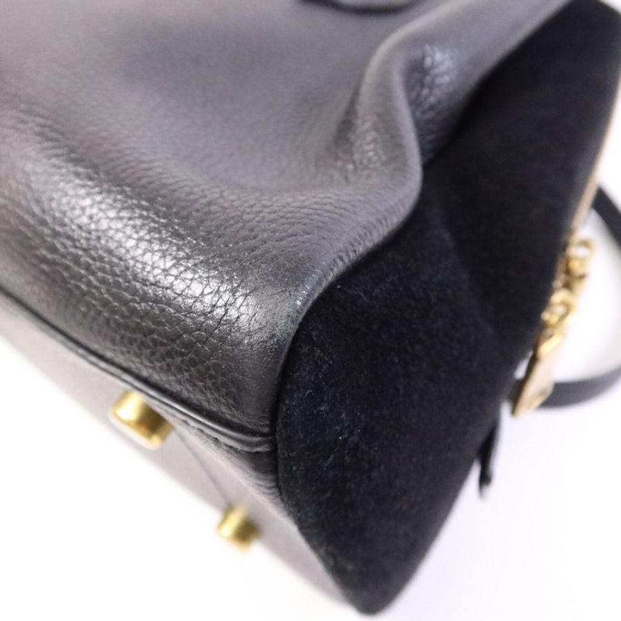 COACH 牛皮皮革Shoulder Bag金扣肩背袋-10