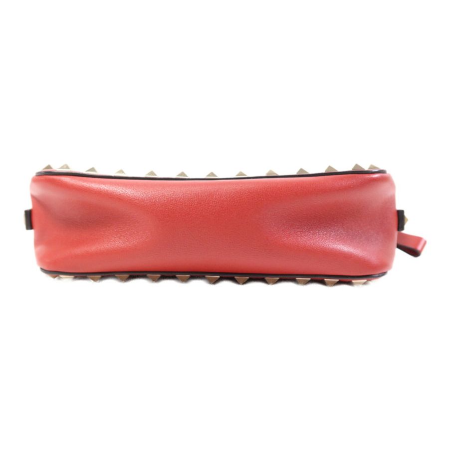 Valentino 牛皮皮革Garavani Rockstud Crossbody Bag金扣肩背袋-3