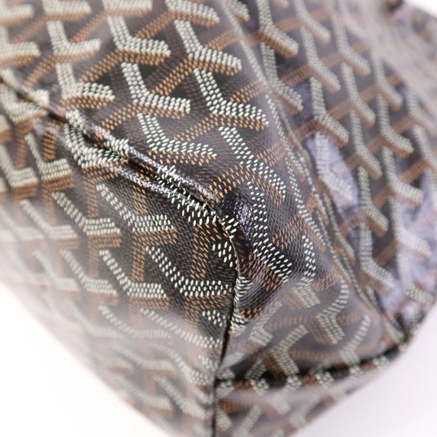 GOYARD 塗層帆布Saint Louis PM銀扣肩背袋-12