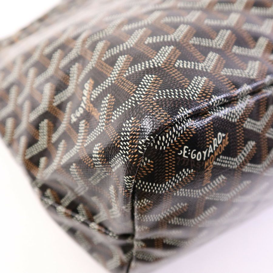 GOYARD 塗層帆布Saint Louis PM銀扣肩背袋-13