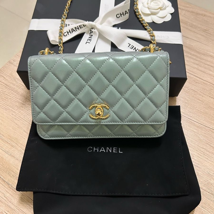 Chanel湖水綠Tiffany 綠WOC-7
