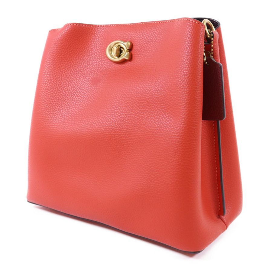 COACH 牛皮皮革Willow Bucket Bag金扣肩背袋-2