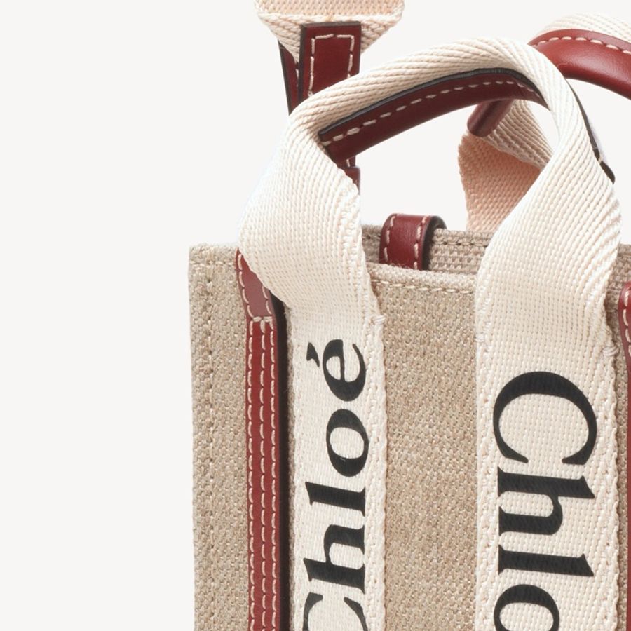 Chloe 女士 迷你 WOODY NORTH SOUTH斜挎包均碼碼17cm*6cm*12cm-3