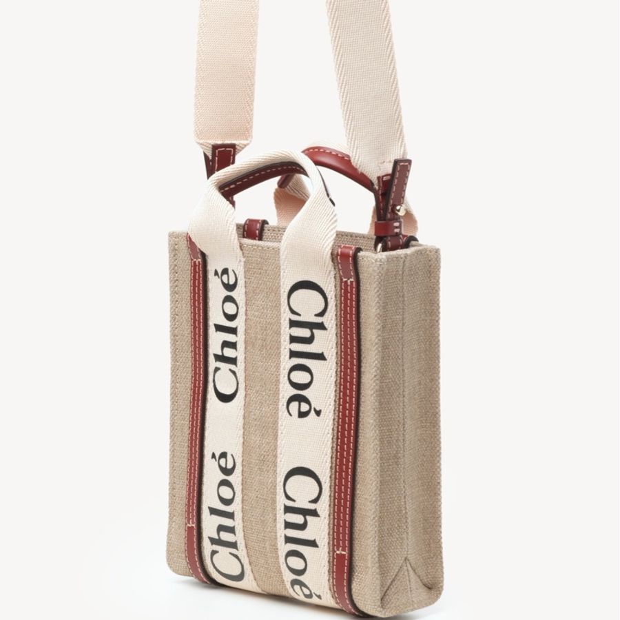 Chloe 女士 迷你 WOODY NORTH SOUTH斜挎包均碼碼17cm*6cm*12cm-4