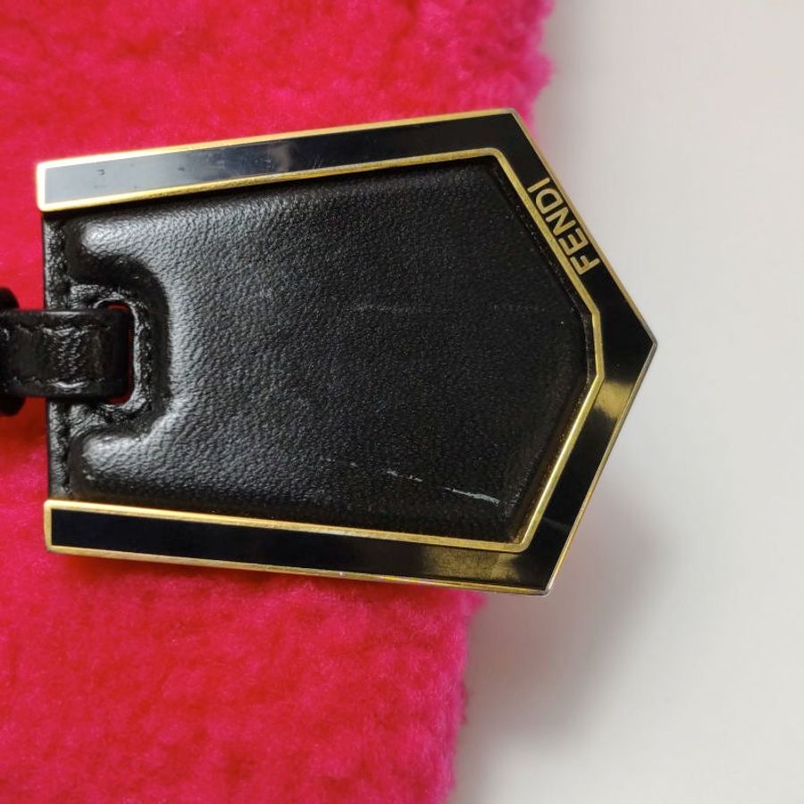Fendi Petite 2 Jours中號牛皮拼色金屬框架單肩包-19