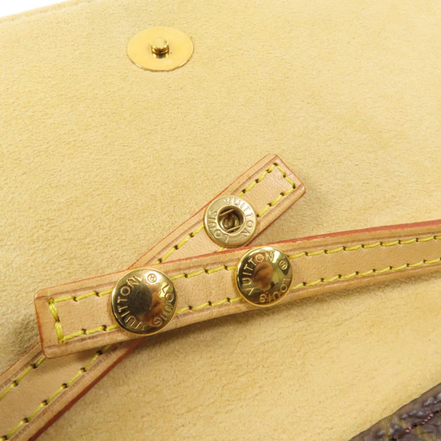 LOUIS VUITTON Monogram Pochette Twin GM金扣肩背袋-6