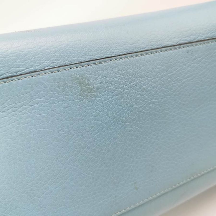 Loewe牛皮純色字母Logo托特包手提包-10