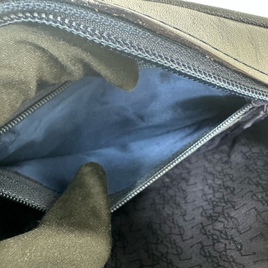 【赫蒂國際精品】 YSL 聖羅蘭 中古白色編織皮革信封斜背包包 vintage-14