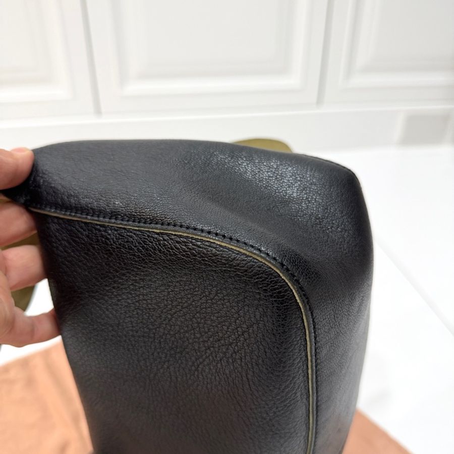 MIU MIU Vintage 蝴蝶結 黑色牛皮 肩背包 側背包 手提包-6