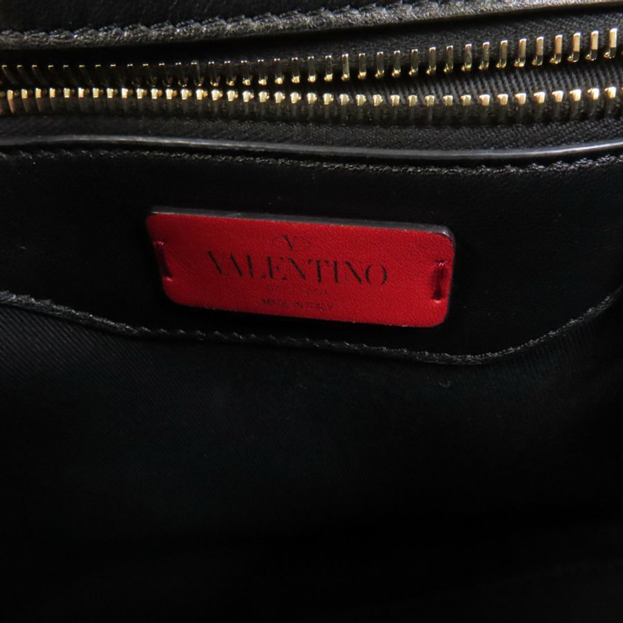 Valentino 牛皮皮革2 Way Shoulder金扣手挽肩背兩用袋-9