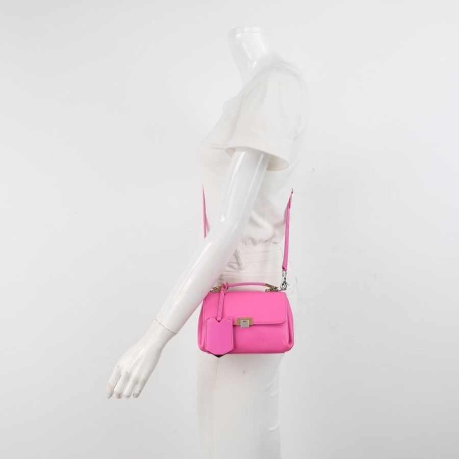 BalenciagaLe Dix牛皮純色方形按扣斜挎包單肩包-1