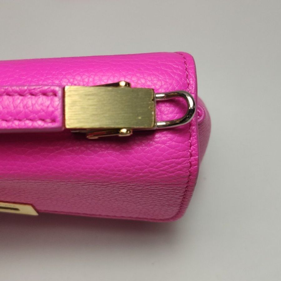 BalenciagaLe Dix牛皮純色方形按扣斜挎包單肩包-12