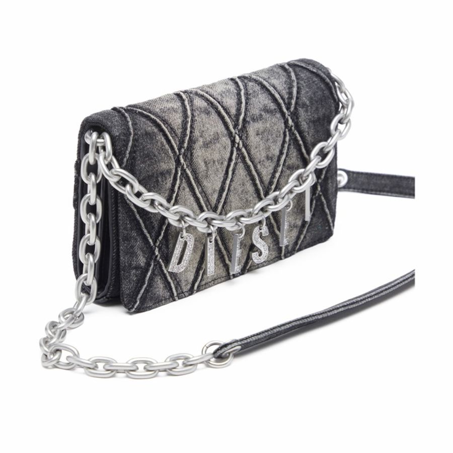 Diesel 女士 Charm-D牛仔單肩包均碼碼-3