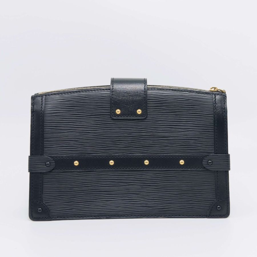 LV Trunkclutch水波紋肩背斜背軟盒子包22.5*14*6 99新配件塵袋-6