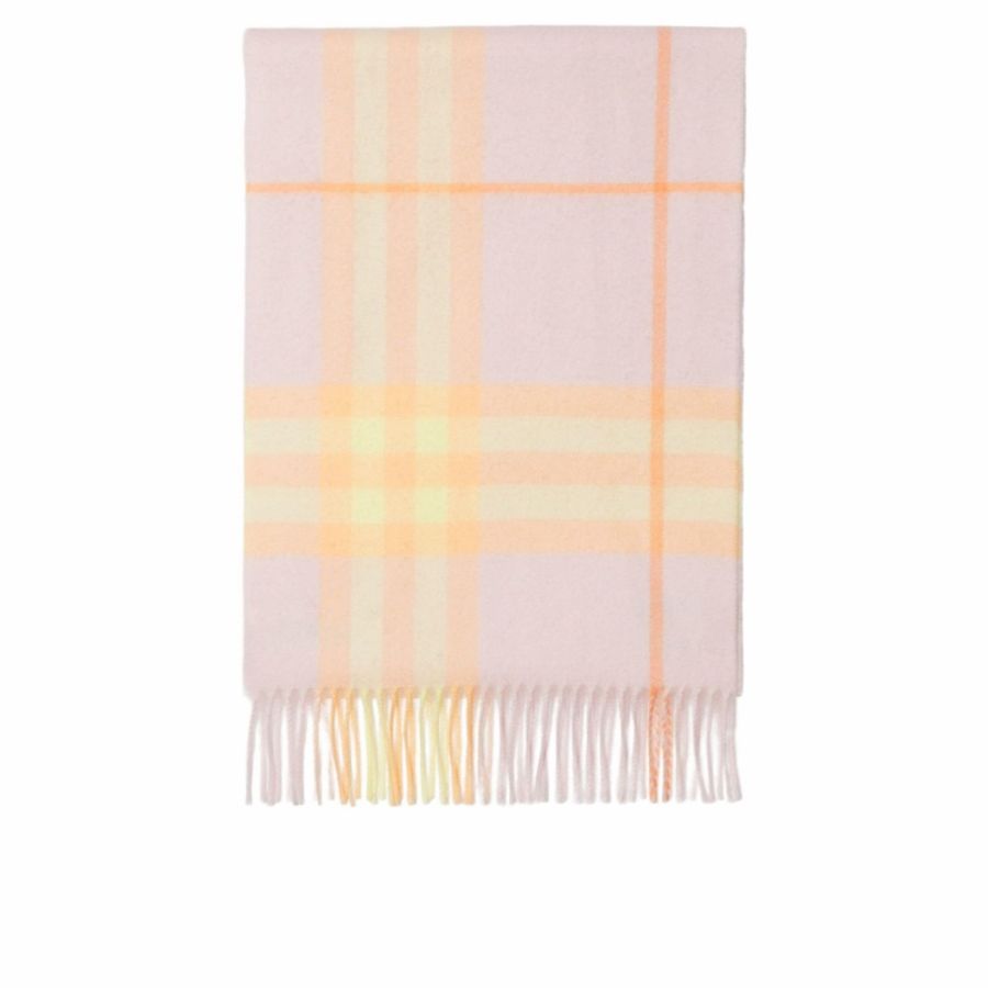 Burberry 男女同款 格紋羊絨圍巾均碼碼168cm*30cm-4