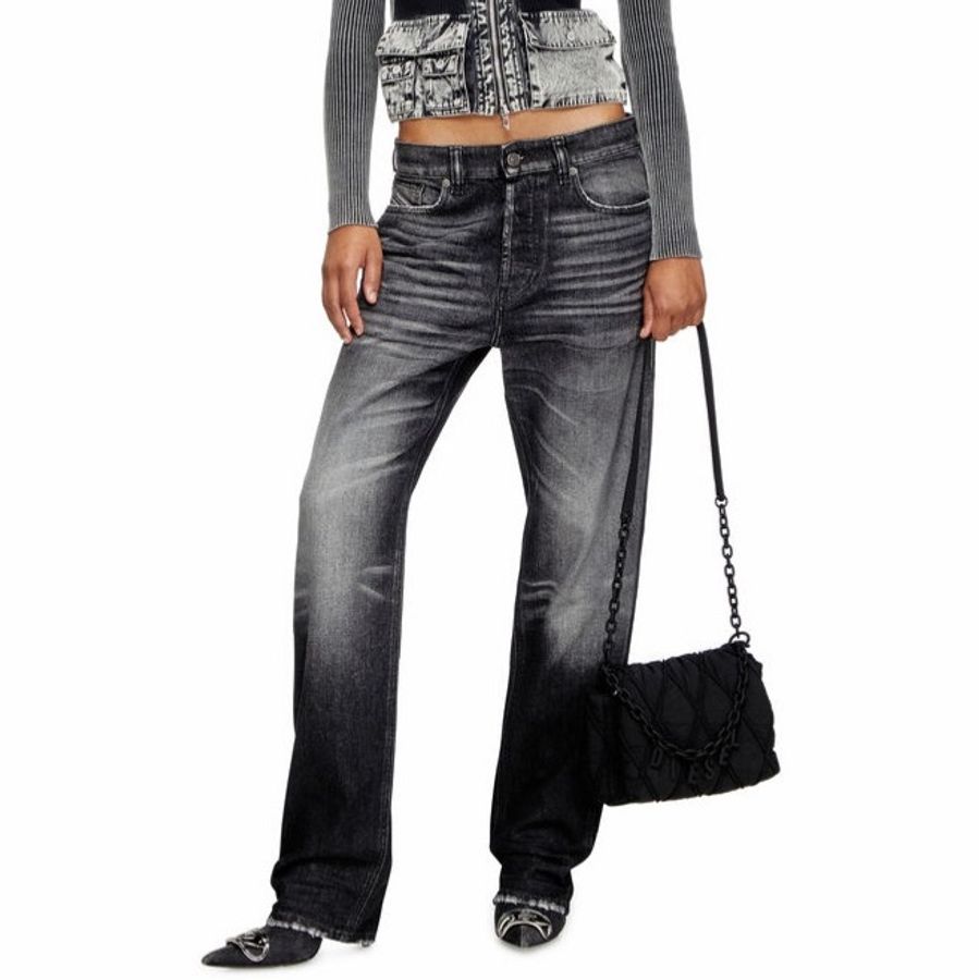 Diesel 女士 Charm-D S-Small 絎縫單肩包均碼碼21cm*9cm*16cm-5