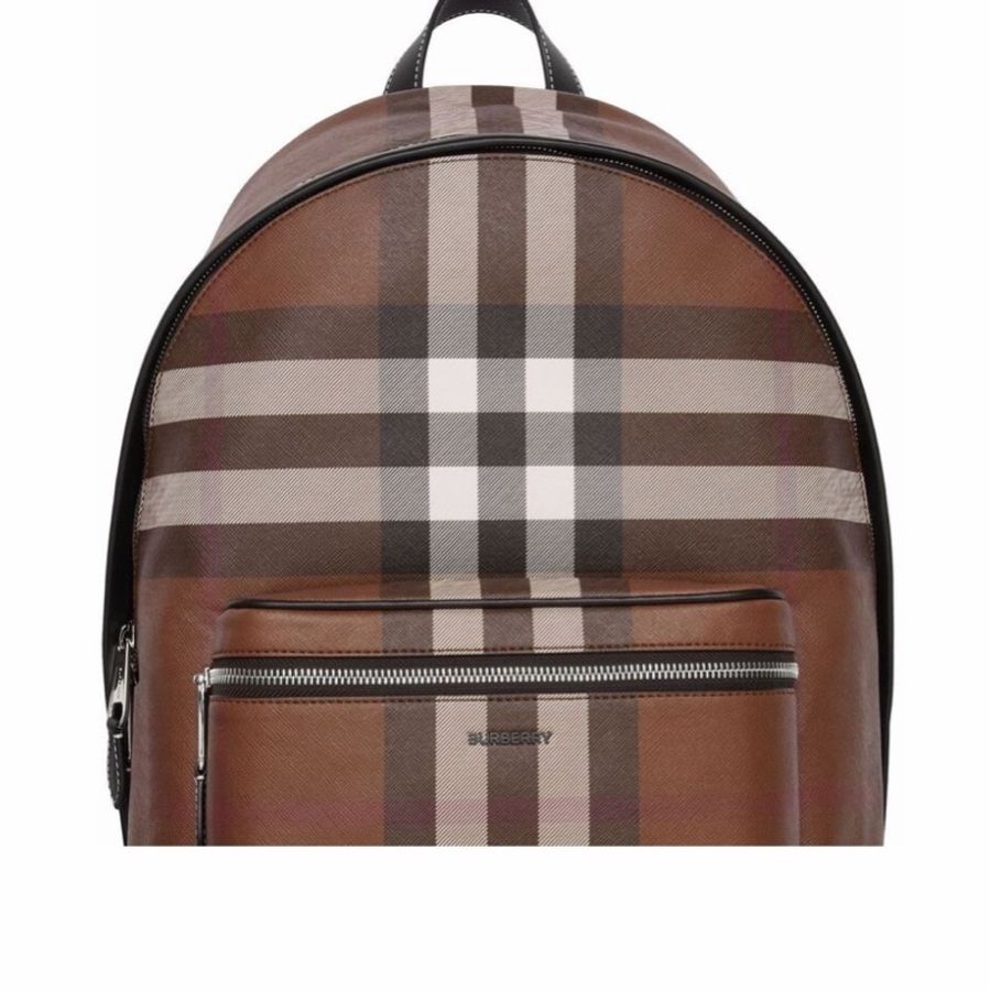 Burberry 男士 格紋拼皮革雙肩包均碼碼常規、30.5cm*14.5cm*42.5cm-3
