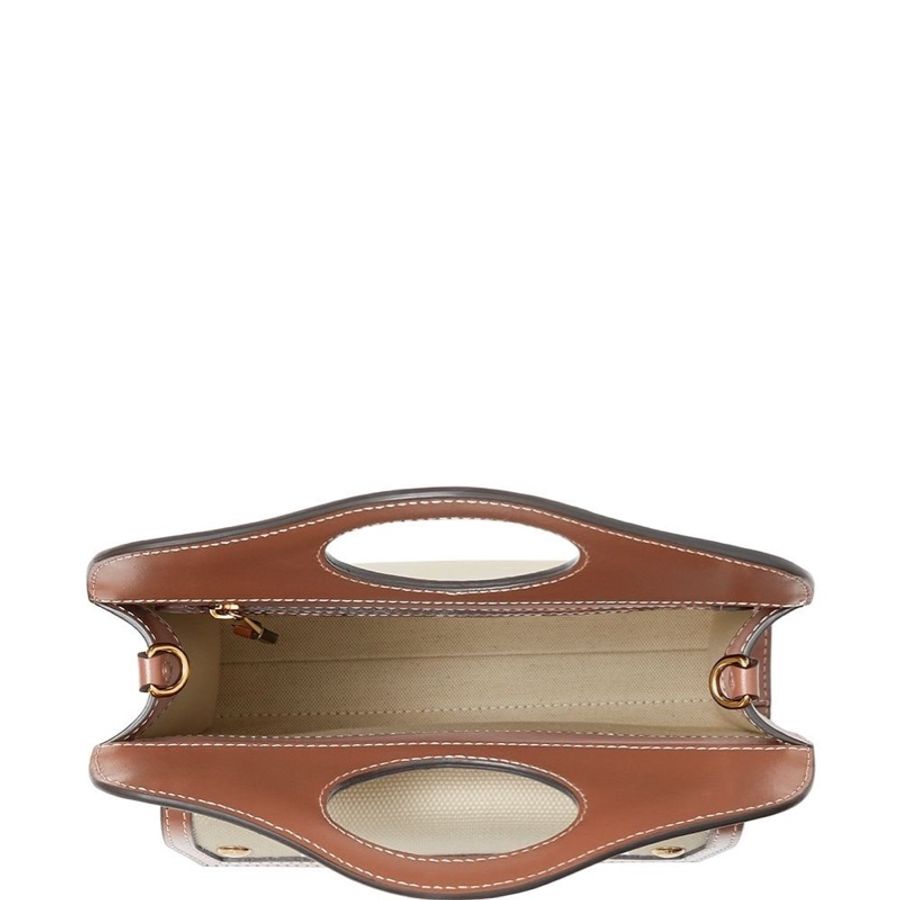 Burberry 女士 迷你雙色拼接口袋包 常規、23cm*6cm*26.5cm-3