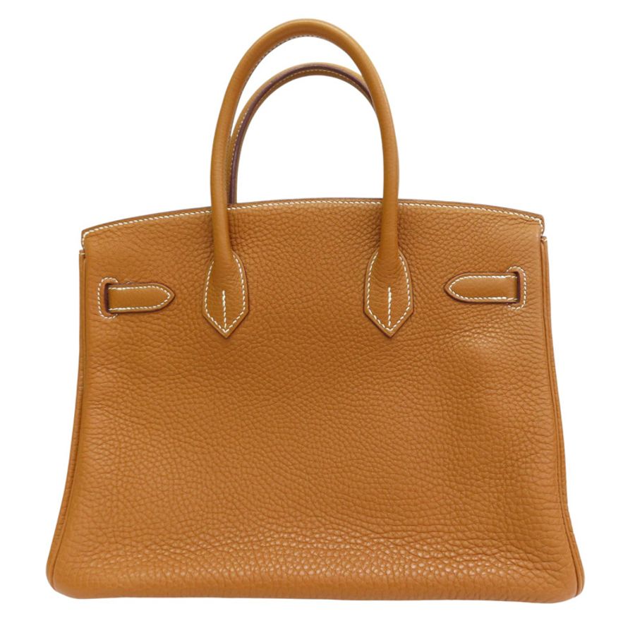 金棕色 Clemence 牛皮 Birkin 30 柏金包 手提包 口K刻 銀扣【HERMES 愛馬仕】-1