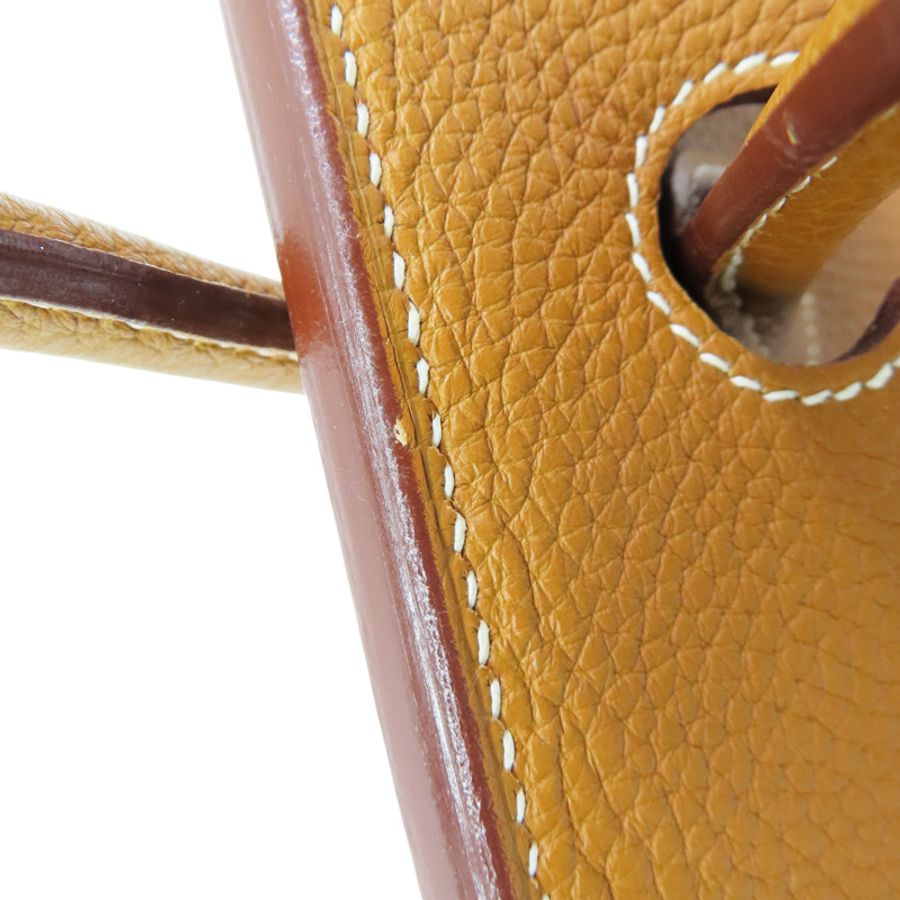 金棕色 Clemence 牛皮 Birkin 30 柏金包 手提包 口K刻 銀扣【HERMES 愛馬仕】-14