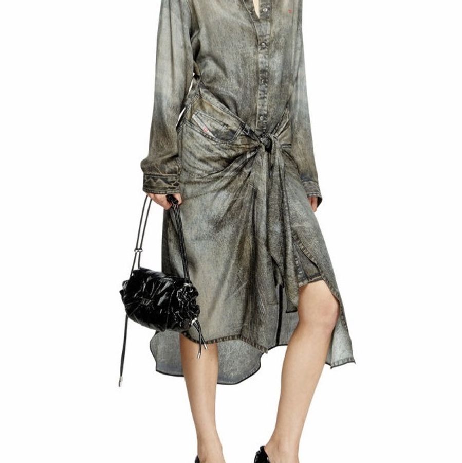 Diesel 女士 Scrunch-D單肩包均碼碼37cm*10cm*11cm-4