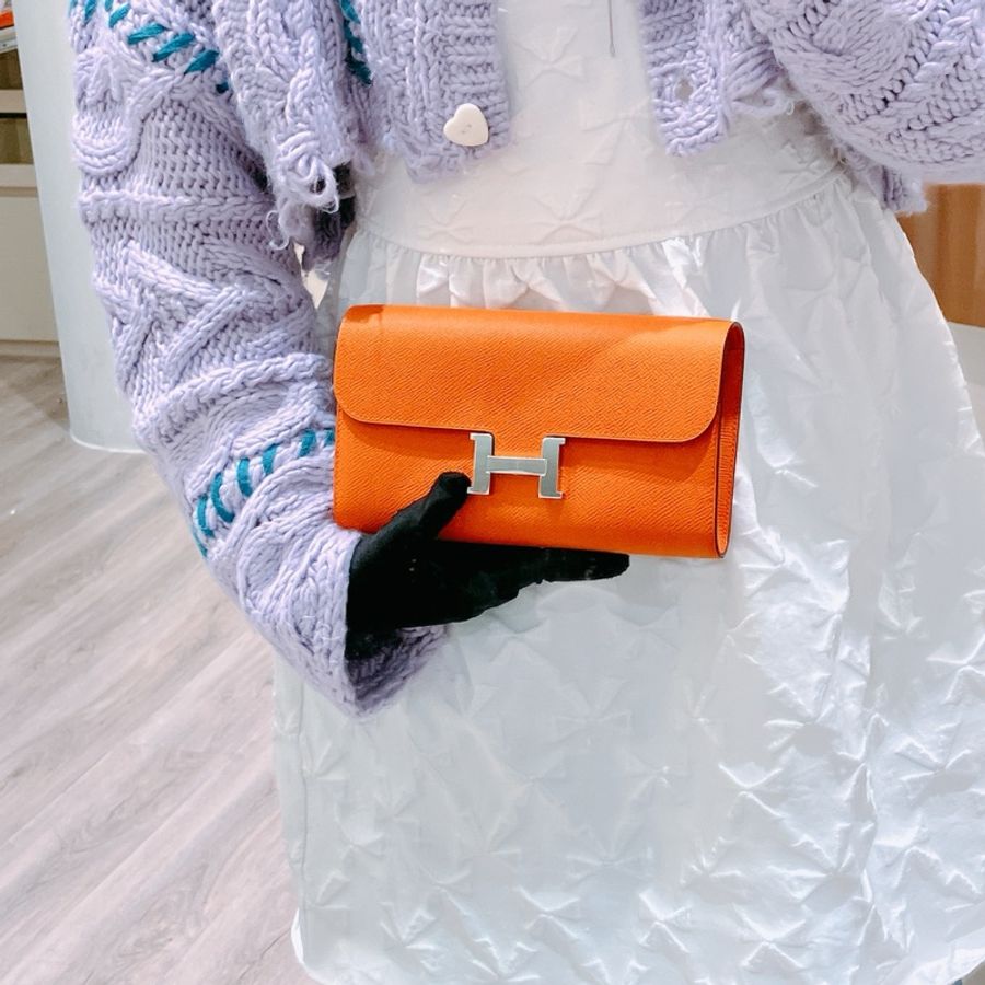 TK1938 HERMES 愛馬仕橙色康康包CONSTANCE TO GO VEAU EPSOM ORANGE X PHW STAMP B [NEW]-20
