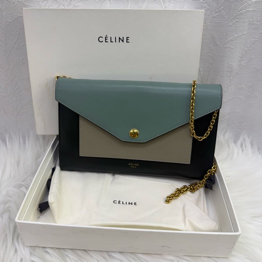 Celine Chain Shoulder Bag金扣鏈帶肩背包-0