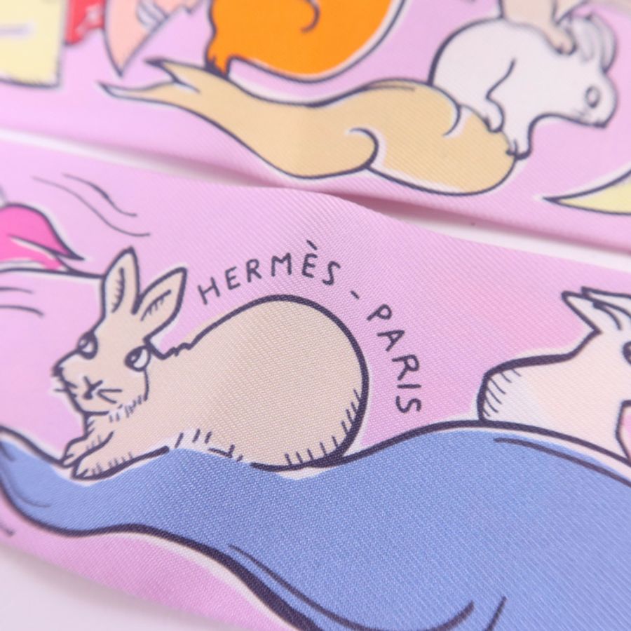 HERMES 【Hermes Fair】絲質Twilly絲巾-4