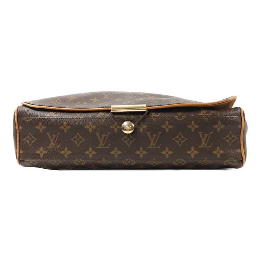 LOUIS VUITTON Monogram Abbesses金扣肩背袋棕色-3