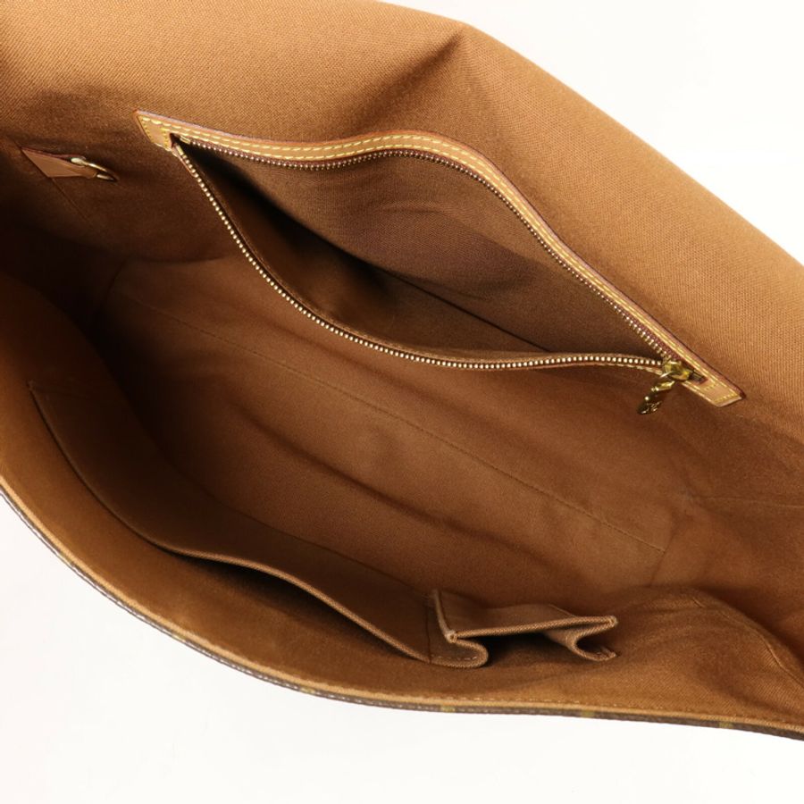 LOUIS VUITTON Monogram Abbesses金扣肩背袋棕色-4
