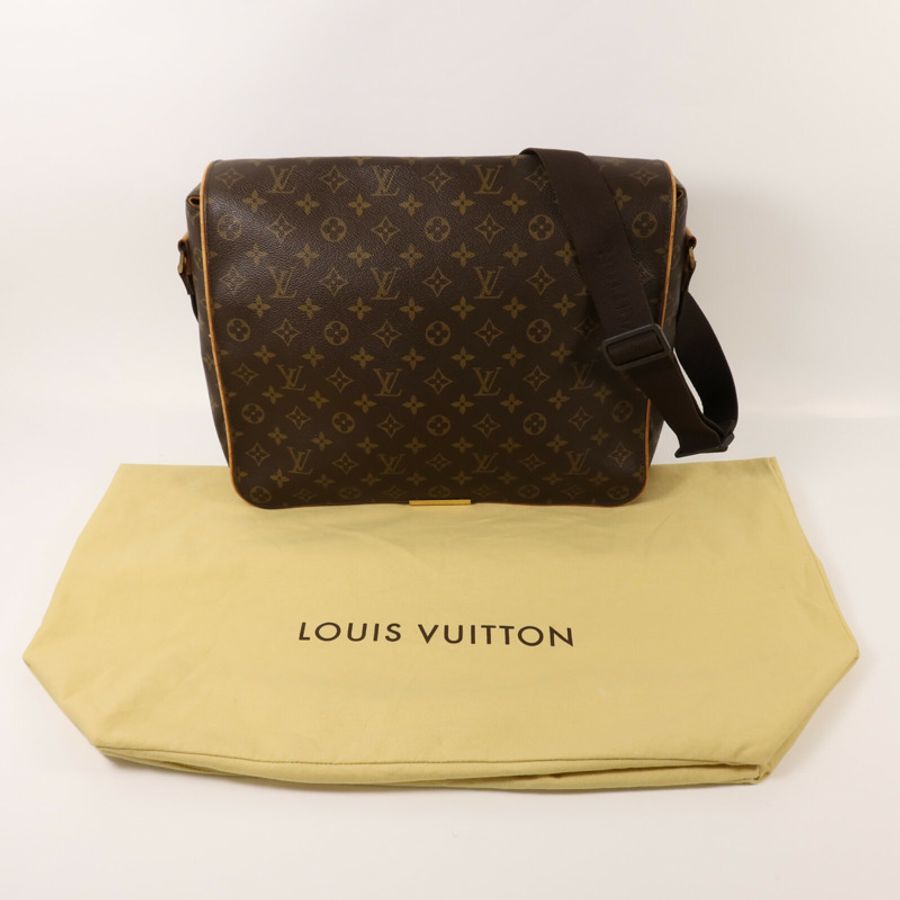 LOUIS VUITTON Monogram Abbesses金扣肩背袋棕色-8