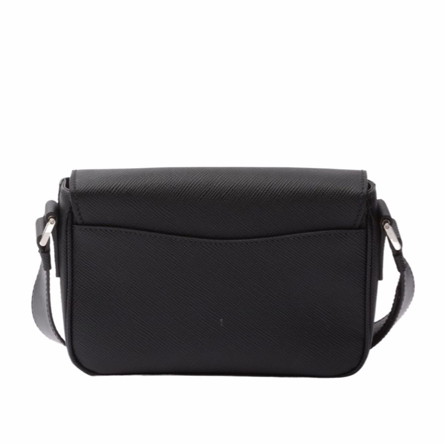 Prada 男士 Saffiano翻蓋單肩包均碼碼常規、19cm*5cm*13cm-1