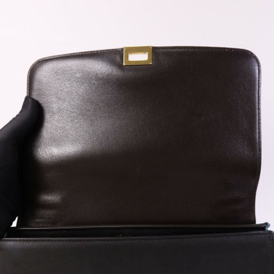 CELINE 牛皮皮革Trapeze金扣手挽肩背兩用袋-14
