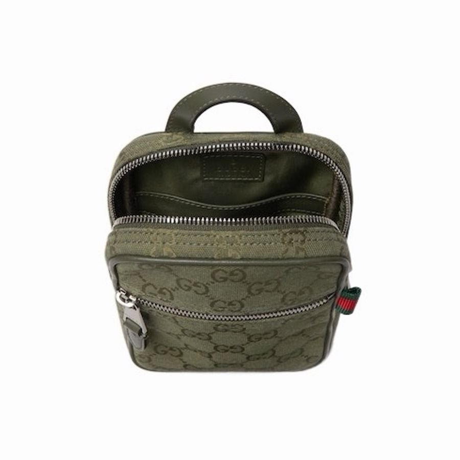 Gucci 男士 GG帆布迷你包均碼碼MINI、12.5cm*4cm*17.5cm-5