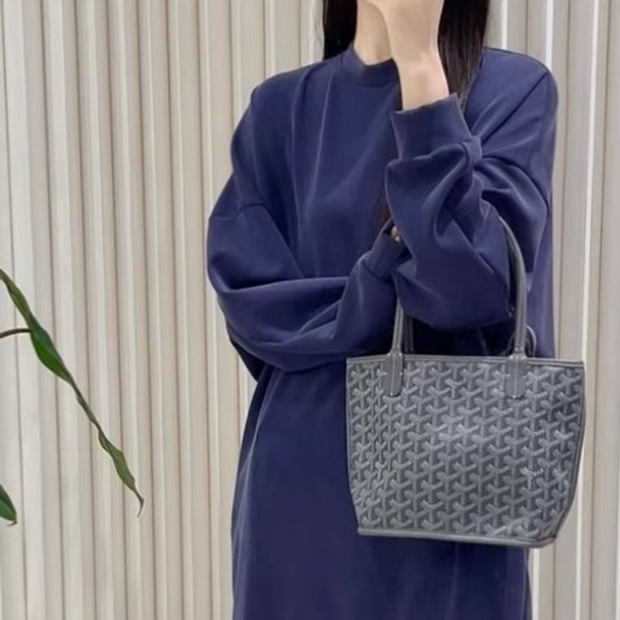 莉亞精品♡Goyard Mini Tote 灰色 全新-1