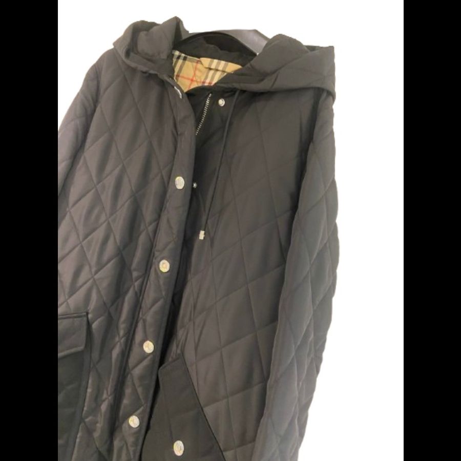 Burberry Roxby 長款绗缝大衣 綿質外套 M碼-2