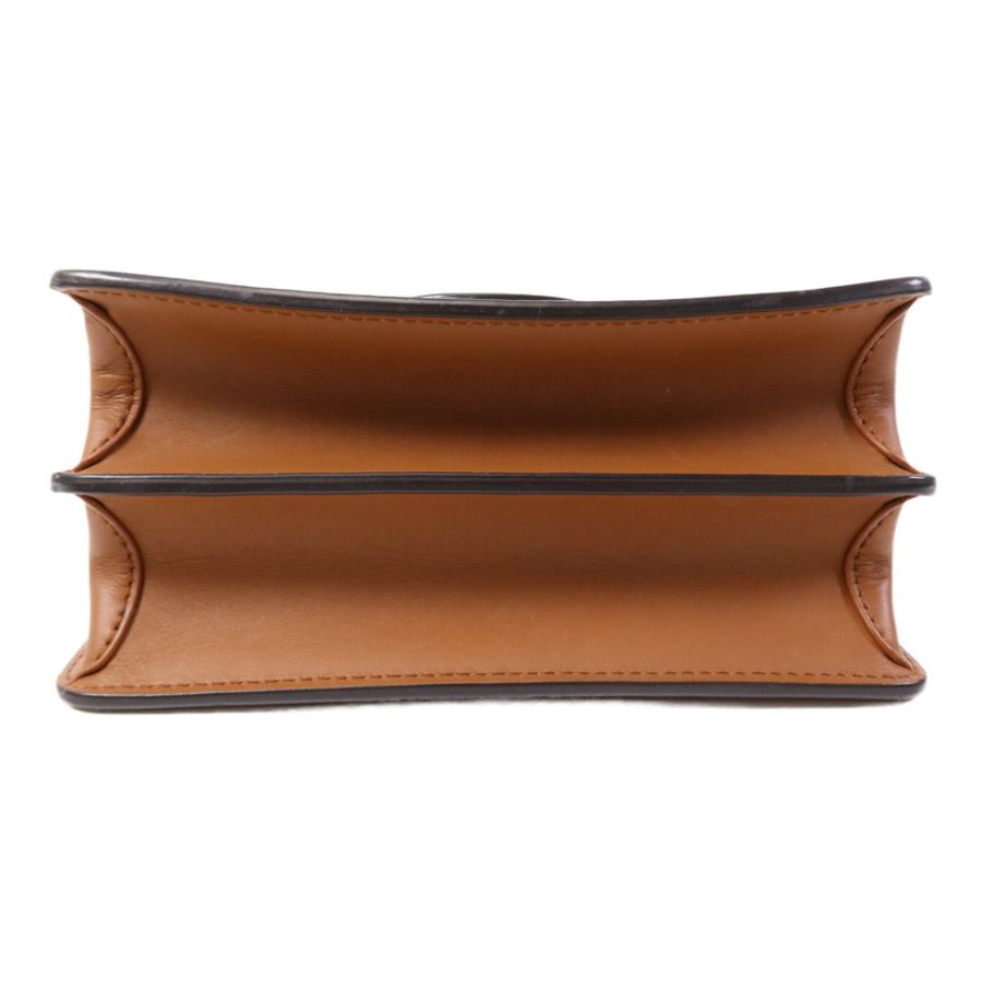 LOUIS VUITTON Monogram Reverse Mini Dauphine 金扣肩背袋-3