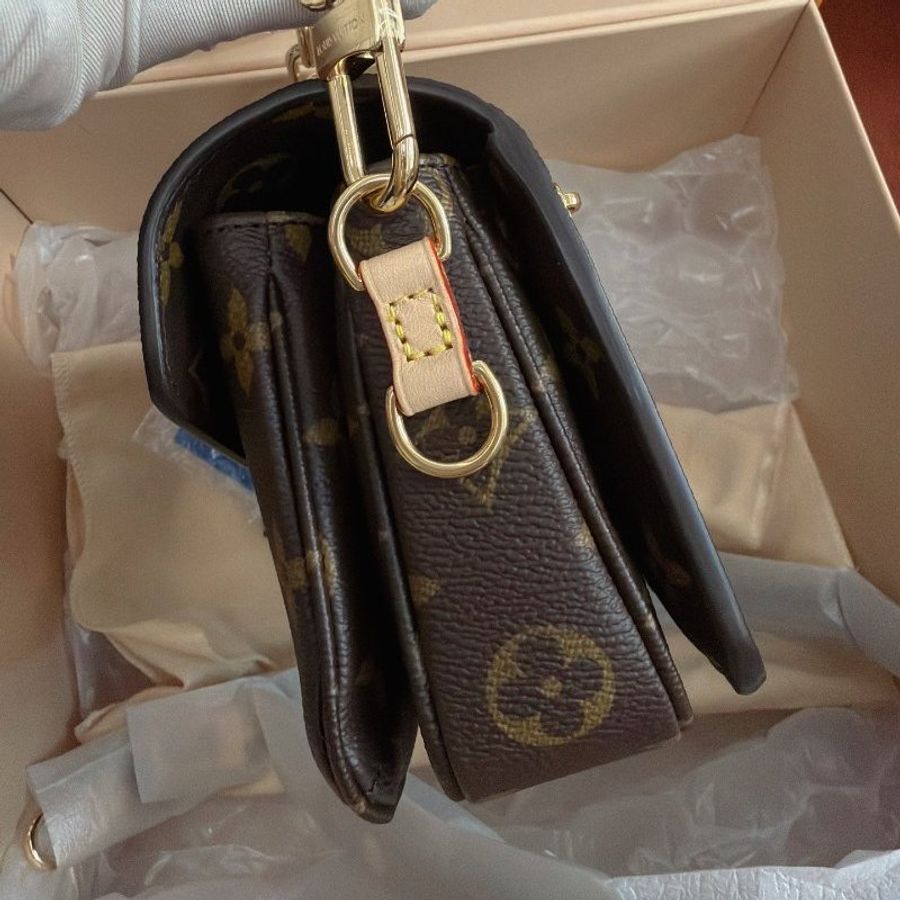 近新品 路易威登/Louis Vuitton Pochette Metis 老花mini郵差包-3