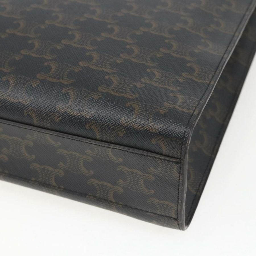 【日本直送】CELINE Triomphe Vertical Cabas 手提包 PVC 2way 棕色 Auth ka1656SAM-16
