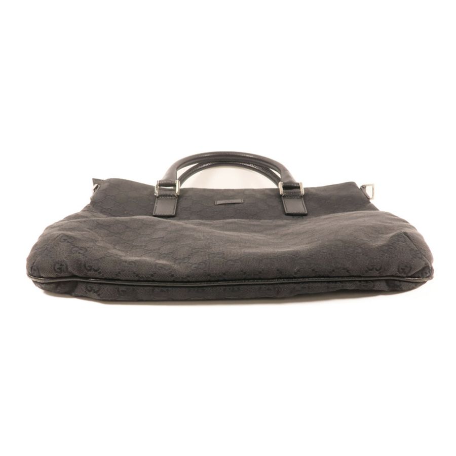 GUCCI 帆布Shoulder Bag銀扣肩背袋-4