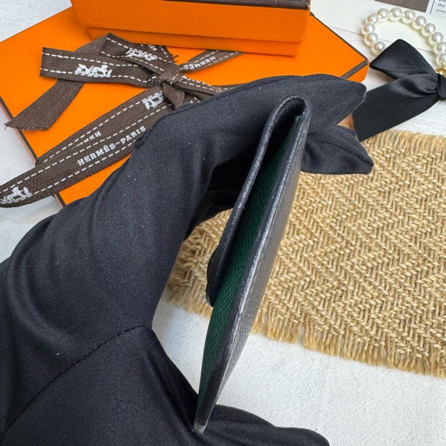 Hermès 藍綠迷你零錢包 vintage 二手 中古-6