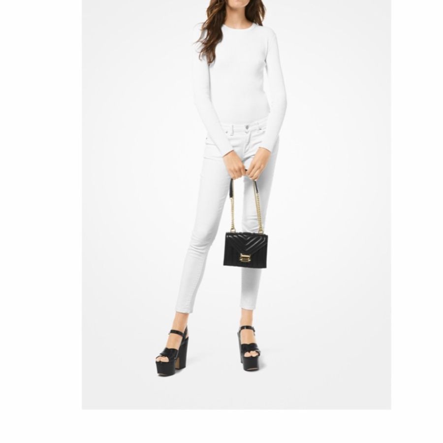 Michael Kors 女士 Whitney小號徽標單肩包均碼碼長:20cm、寬:7cm、高:14cm-3